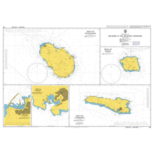 Admiralty Raster ARCS - 193 - Islands in the Sicilian Channel