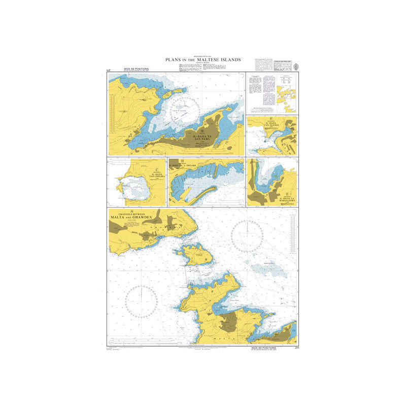 Admiralty Raster ARCS - 211 - Plans in the Maltese Islands
