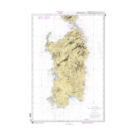 Shom C - 3675 - Carte générale de l'île de Sardaigne