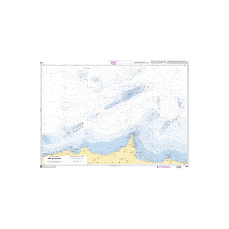 Shom C - 6570 - Mer d'Alboran, feuille Sud
