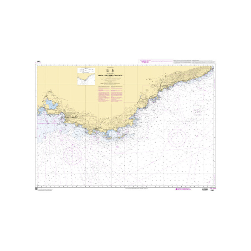 Shom C - 6951 - De Fos-sur-Mer à Capo Mele