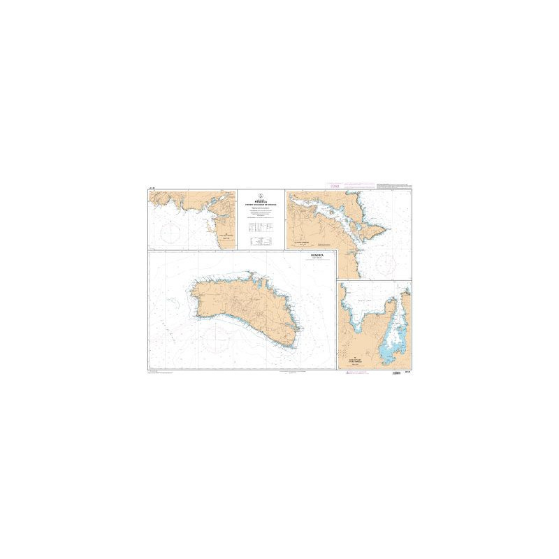 Shom L - 7117L - Menorca - Ports et mouillages de Menorca