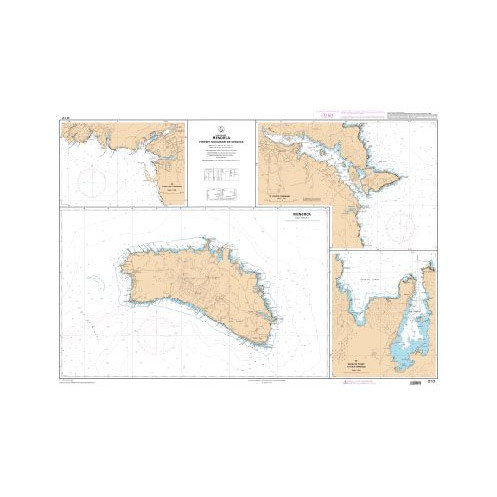 Shom L - 7117L - Menorca - Ports et mouillages de Menorca