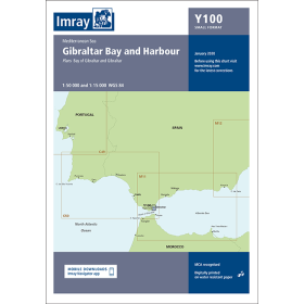 Carte marine Imray - Y100 - Gibraltar bay and harbour