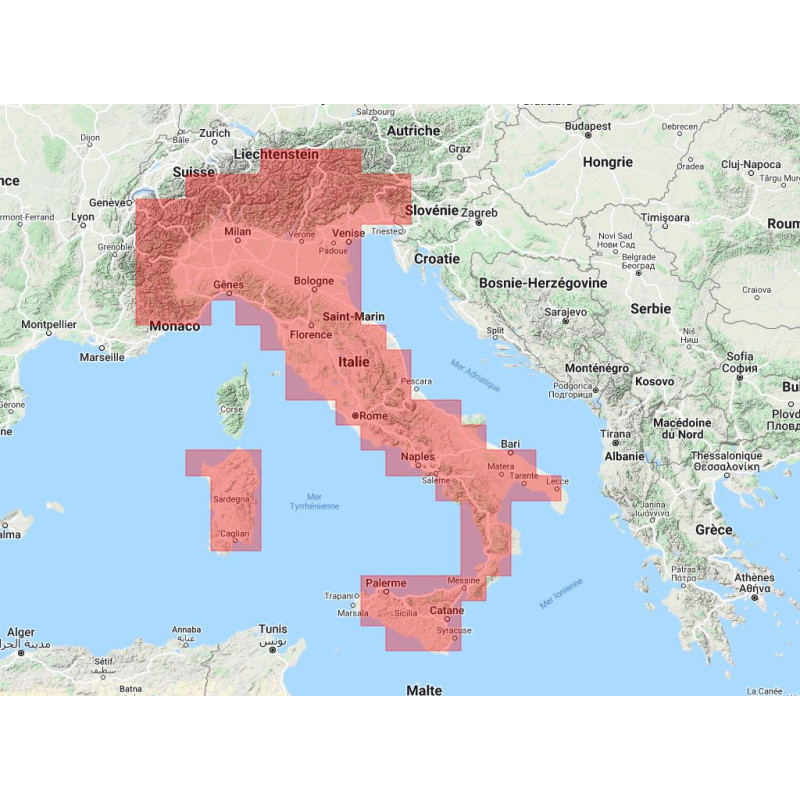 Navionics+ Regular NAEU073R Italie, Lacs & Rivières - new chart