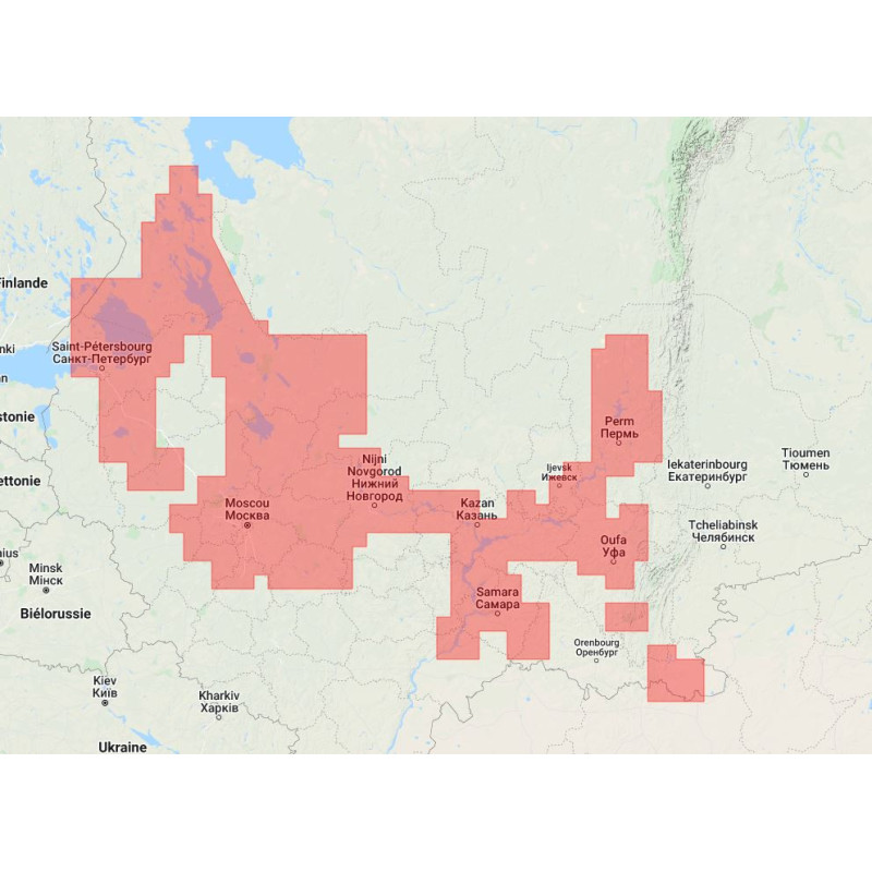 Carte marine Navionics - Navionics+ Regular NAEU062R - Russie, Volga supérieure et centrale