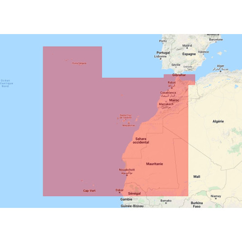 Navionics+ Regular NAAF004R Afrique, Nord-Ouest - new chart