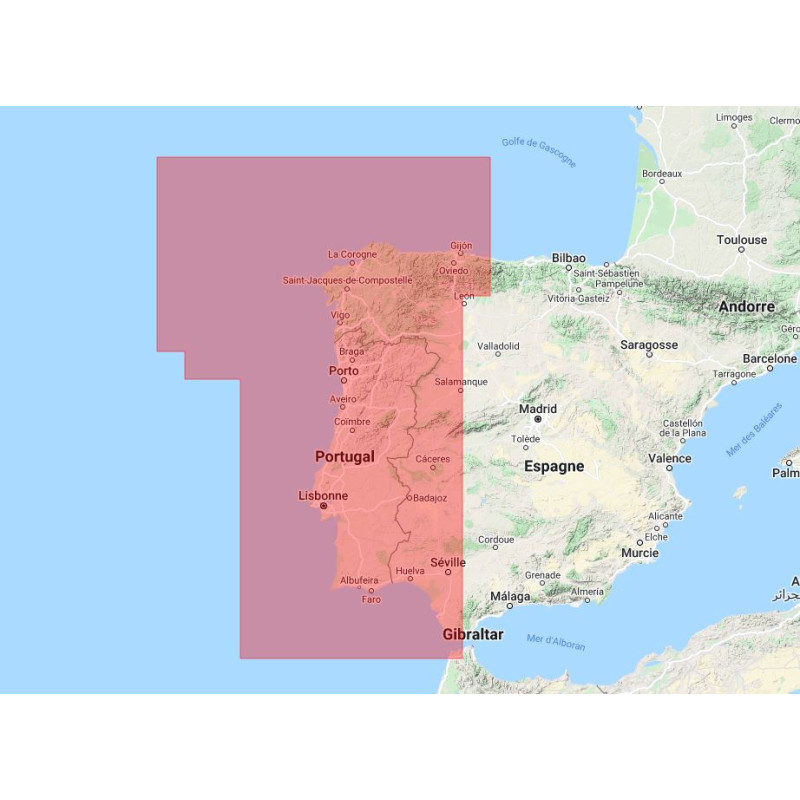Navionics+ Regular NAEU009R Portugal & Espagne, Nord-Ouest - carte neuve