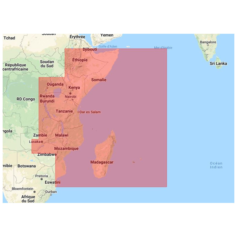 Navionics+ Regular NAAF001R Afrique, Est - new chart