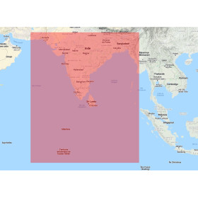 Navionics+ Regular NAAW015R Sous-continent indien - new chart