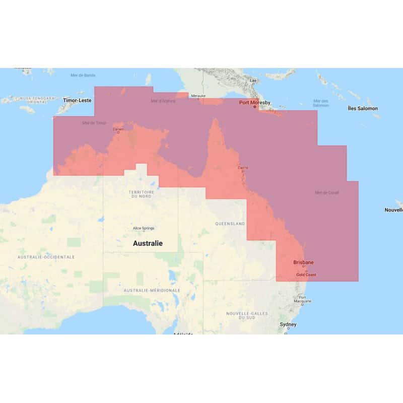 Navionics+ Regular NAPC027R Australie, nord-est - new chart