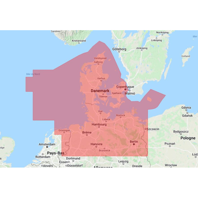 Navionics+ Regular NAEU077R Denmark, Germany and Poland - new chart