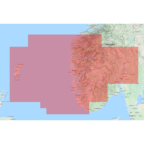 Navionics+ Regular NAEU051R Norvège, Lista à Sognefjord - carte neuve