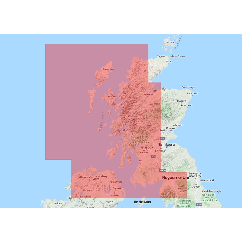 Navionics+ Regular NAEU006R Ecosse, côte ouest - new chart