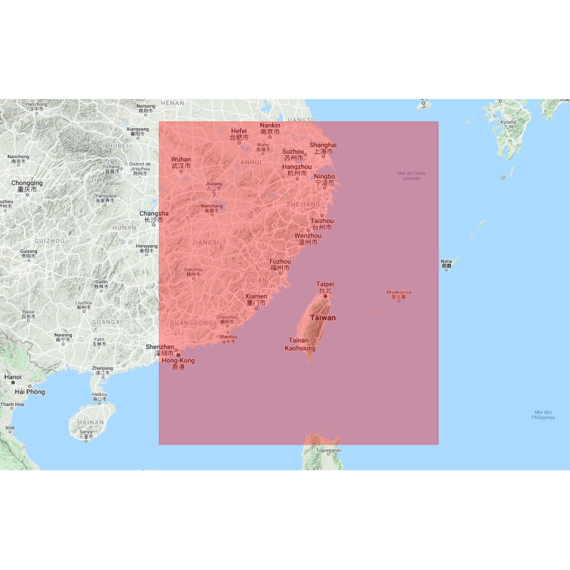 Navionics+ Regular NAAE019R Taïwan - new chart