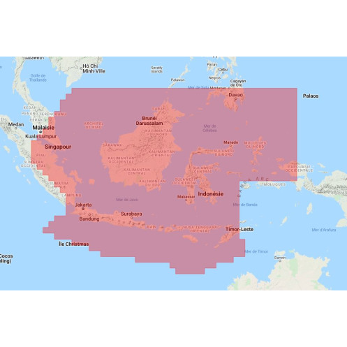 Navionics+ Regular NAAE023R Java et Bornéo - new chart