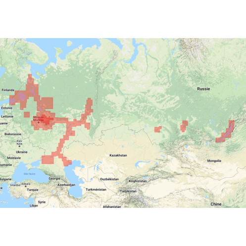 Carte marine Navionics - Navionics+ Large NAEU652L - Eaux intérieures de Russie d'Europe
