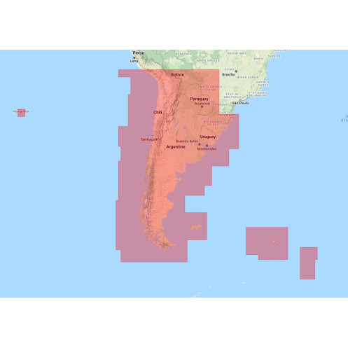 Navionics+ Large NASA005L Uruguay, Argentine, Chili, Ile de Pâques - new chart