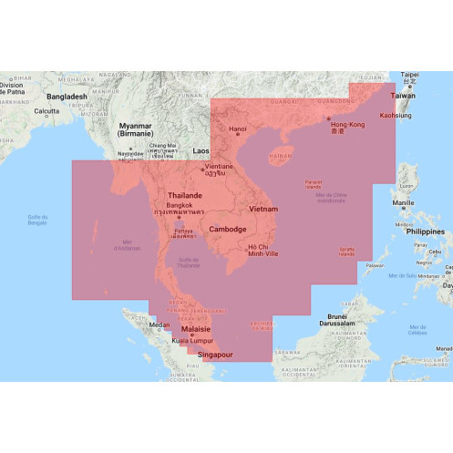 Platinum+ Regular NPAE020R Mer de Chine méridionale et mer d'Andaman - carte neuve