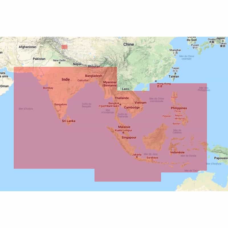 Platinum+ Large NPAE010L Océan Indien et Sud de la mer de Chine - carte neuve