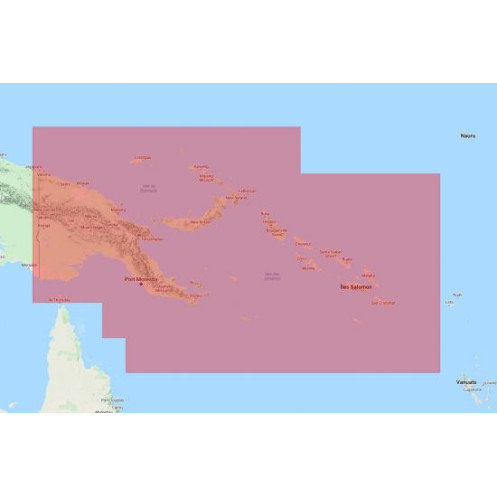 Navionics+ Regular NAAE025R Papouasie Nouvelle-Guinée et îles Salomon - mise à jour