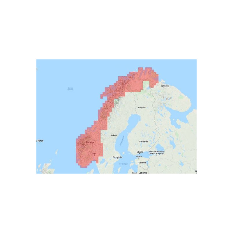 Navionics+ Regular NAEU071R Norvège, Lacs & Rivières - mise à jour