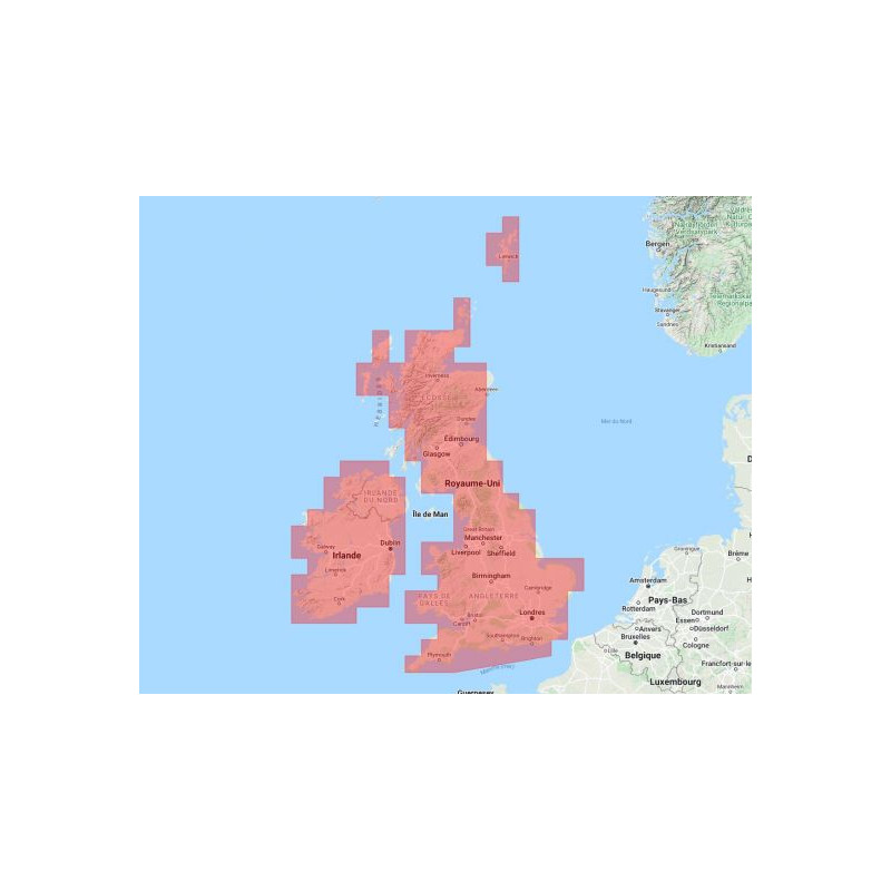 Navionics+ Regular NAEU072R Royaume-Uni et Irlande Lacs et rivières - mise à jour