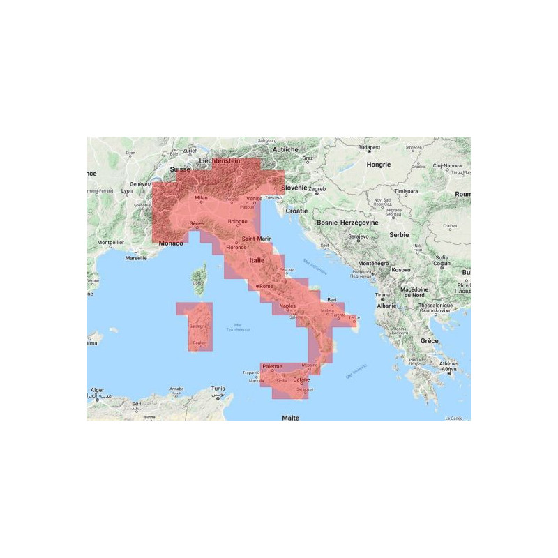 Navionics+ Regular NAEU073R Italie, Lacs & Rivières - mise à jour