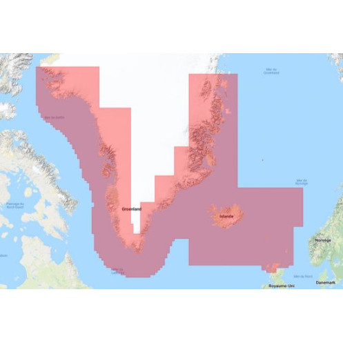 Navionics+ Large NAEU620L Groenland et Islande - mise à jour