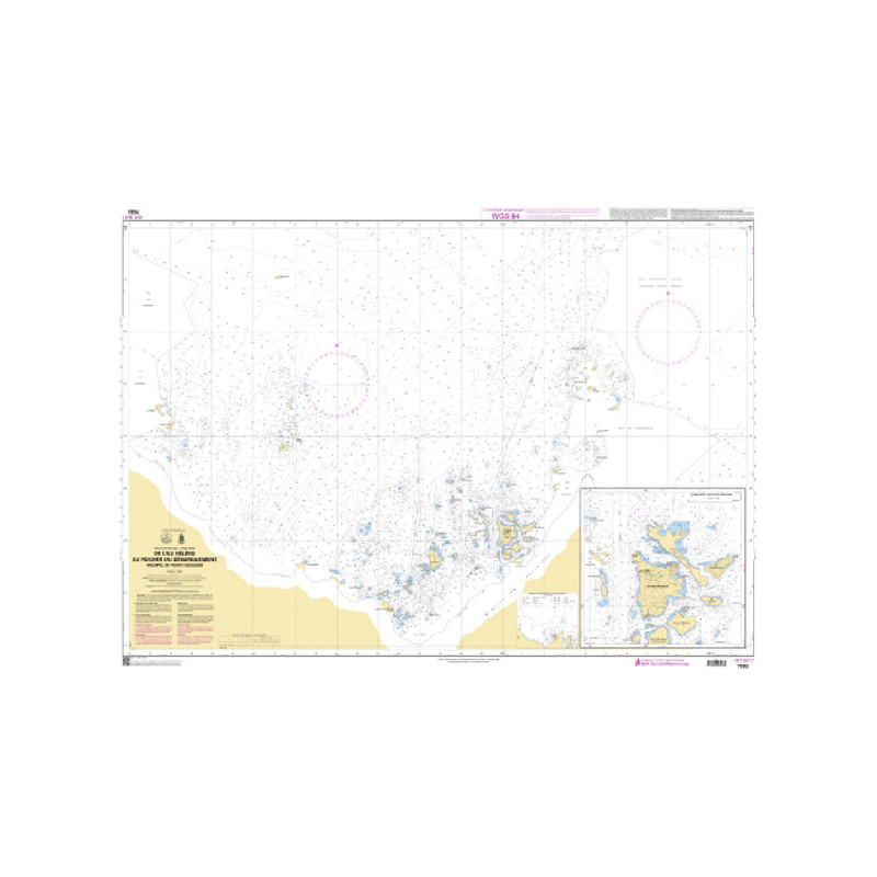 Shom C - 7593 - De l'Ile Hélène au Rocher du Débarquement - Archipel de Pointe Géologie