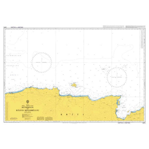 Admiralty Raster ARCS - 3678 - Rethymnon to Kolpos Mirampellou