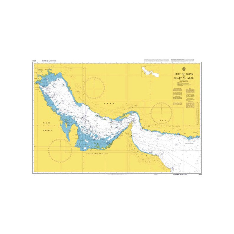 Admiralty Raster ARCS - 2858 - Gulf of Oman to Shatt al 'Arab