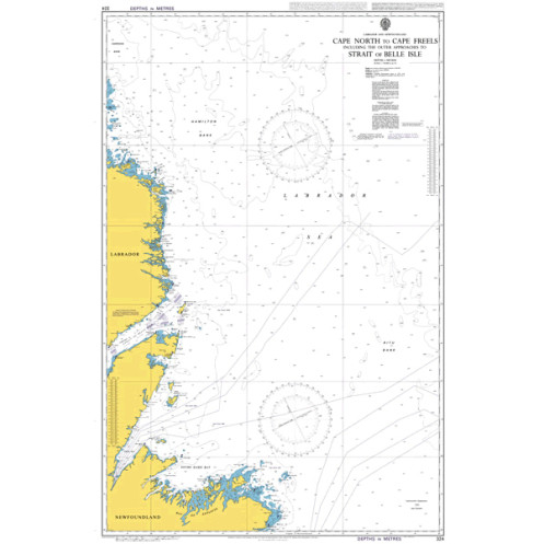 Admiralty Raster Géotiff - 324 - Cape North to Cape Freels including the Outer Approaches to Strait of Belle Isle