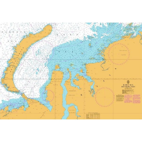 Admiralty Raster ARCS - 2684 - Kara Sea Southern Part