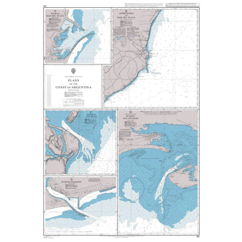Admiralty Raster Geotiff - 531 - Plans on the Coast of Argentina
