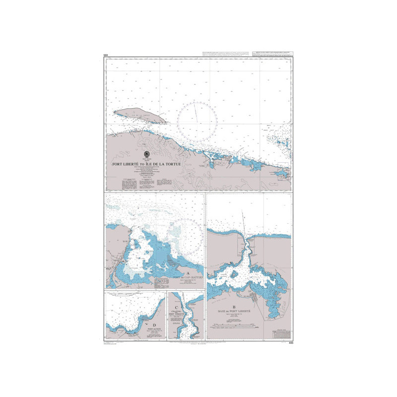 Admiralty - 0465 - nautical chart - Fort Liberte to Ile de la Tortue