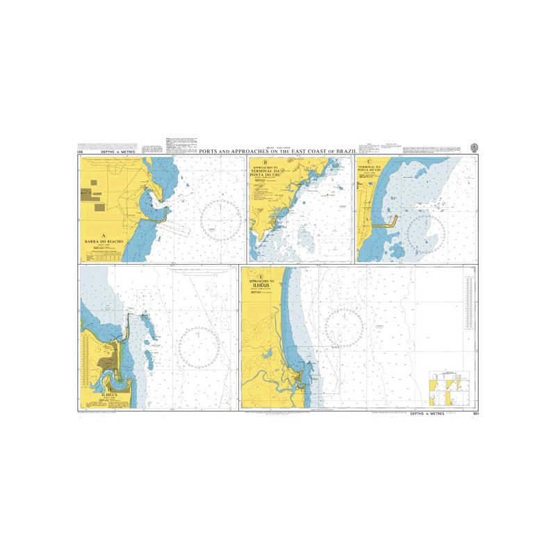 Admiralty - 551 - Ports and Approaches on the East Coast of Brazil