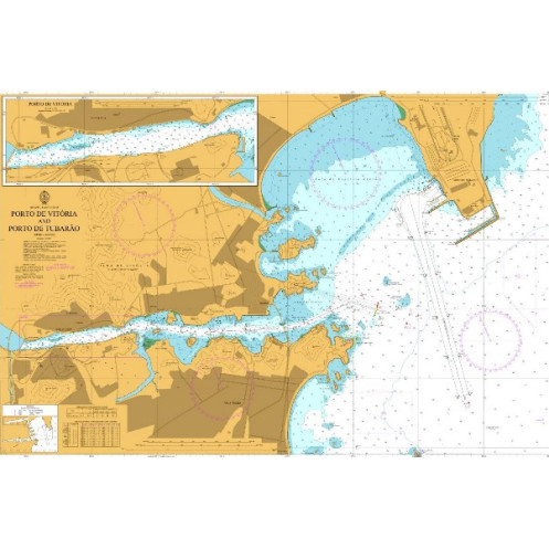 Admiralty - 0598 - carte marine - Porto de Vitoria et Porto de Tubarao