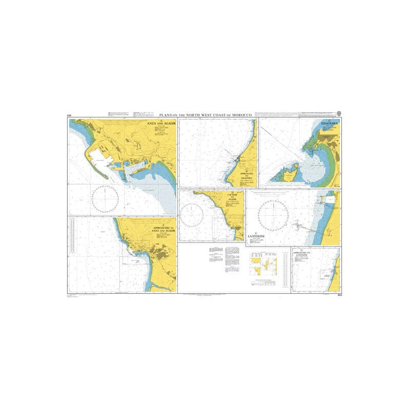 Admiralty - 863 - Plans on the North West Coast of Morocco