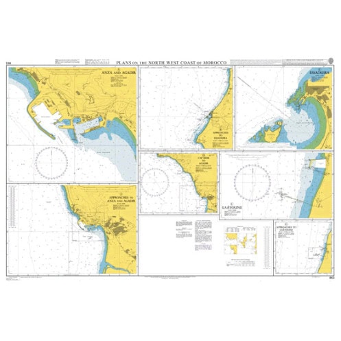 Admiralty - 863 - Plans on the North West Coast of Morocco