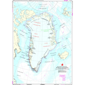 Danish Hydrographic Office - Kort G - Kalaallit Nunaat - Imartallu avatangiisui (Gronland med omgivende farvande) Greenland with