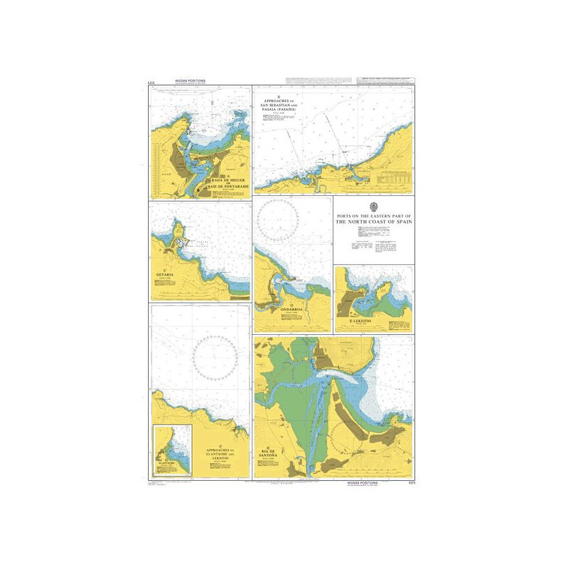 Admiralty - 1171 - Ports on the eastern part of the North Coast of Spain