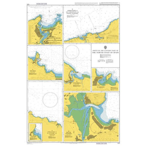 Admiralty - 1171 - Ports on the eastern part of the North Coast of Spain
