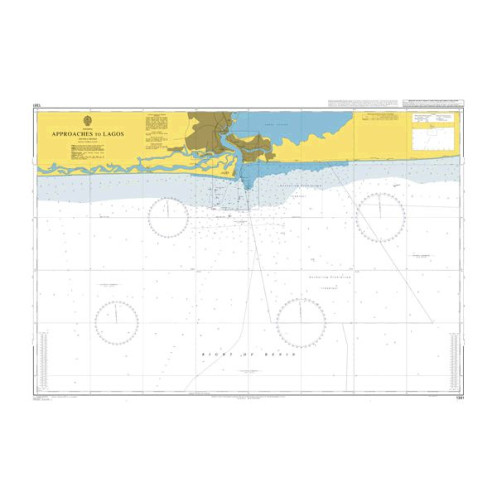Admiralty - 1381 - nautical chart - Approaches to Lagos