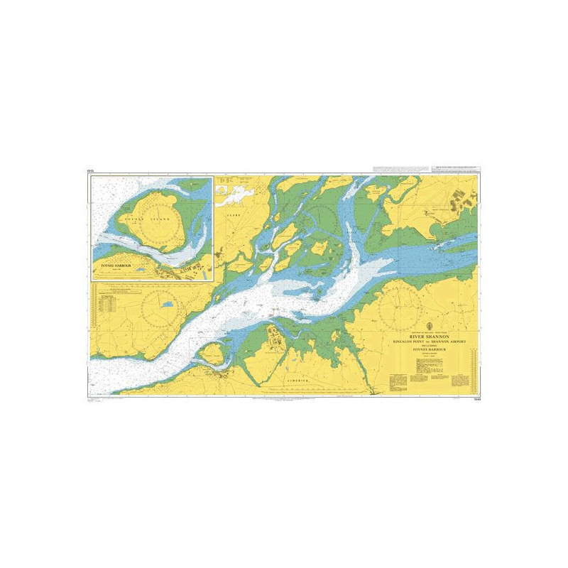 Admiralty - 1549 - River Shannon Rinealon Point to Shannon Airport including Foynes Harbour