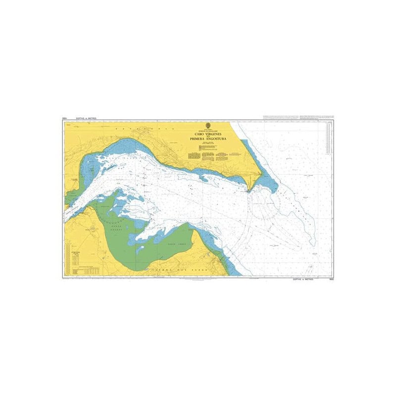 Admiralty - 1692 - nautical chart - Cabo Virgenes to Primera Angostura