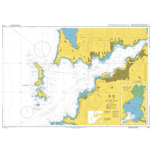 Admiralty - 1730 - nautical chart - Ria de Vigo
