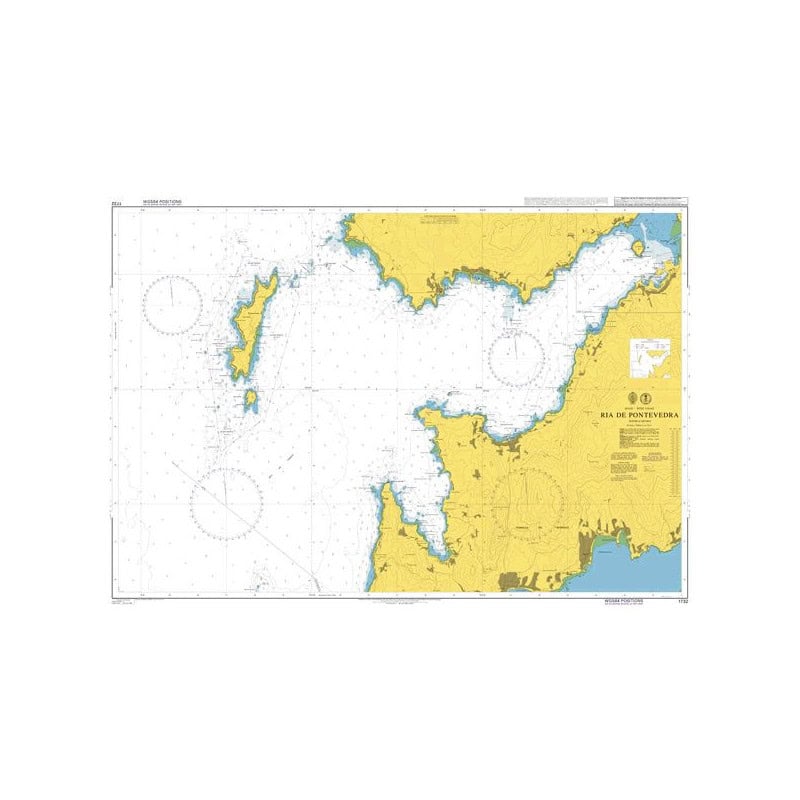 Admiralty - 1732 - carte marine - Ria de Pontevedra