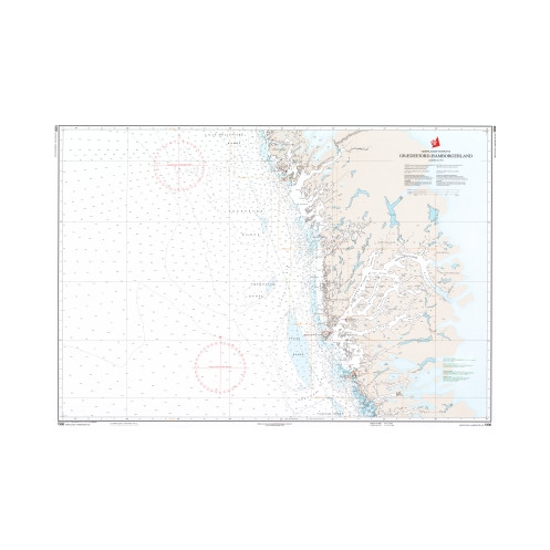 Danish Hydrographic Office - 1300 - Groenland Vestkyst. Grædefjord – Hamborgerland