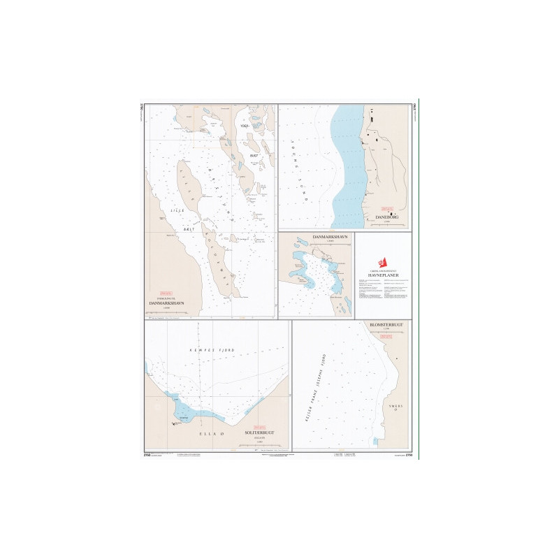 Danish Hydrographic Office - 2750 - Groenland ostkyst. Havneplaner